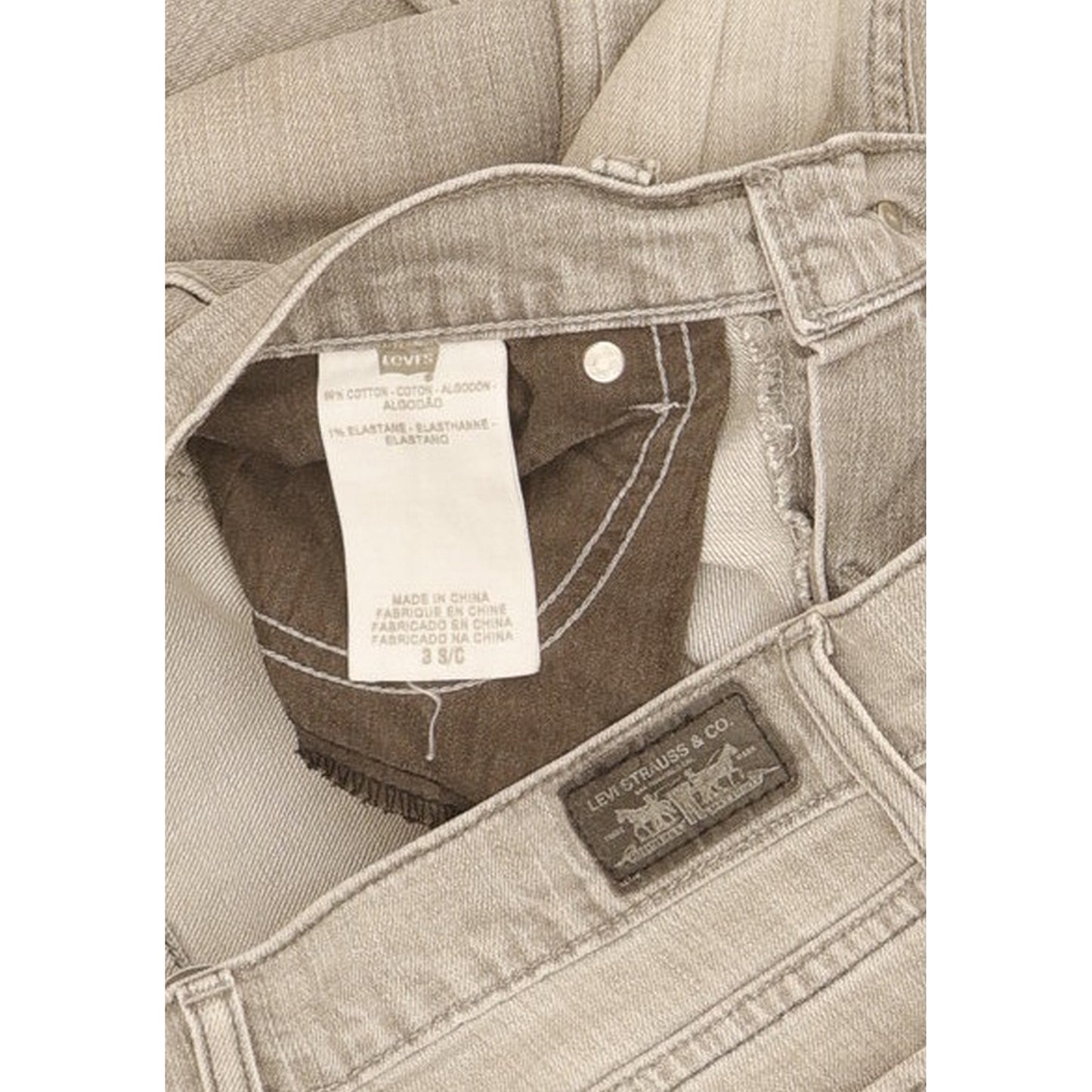 Levi's 524 Women Grey Skinny Slim Stretch Jeans W28 L29