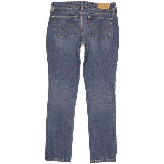 Levi's 571 Women Blue Straight Slim Stretch Jeans W32 L31