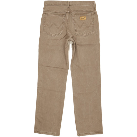 Wrangler Texas Men Brown Straight Regular Jeans W32 L30