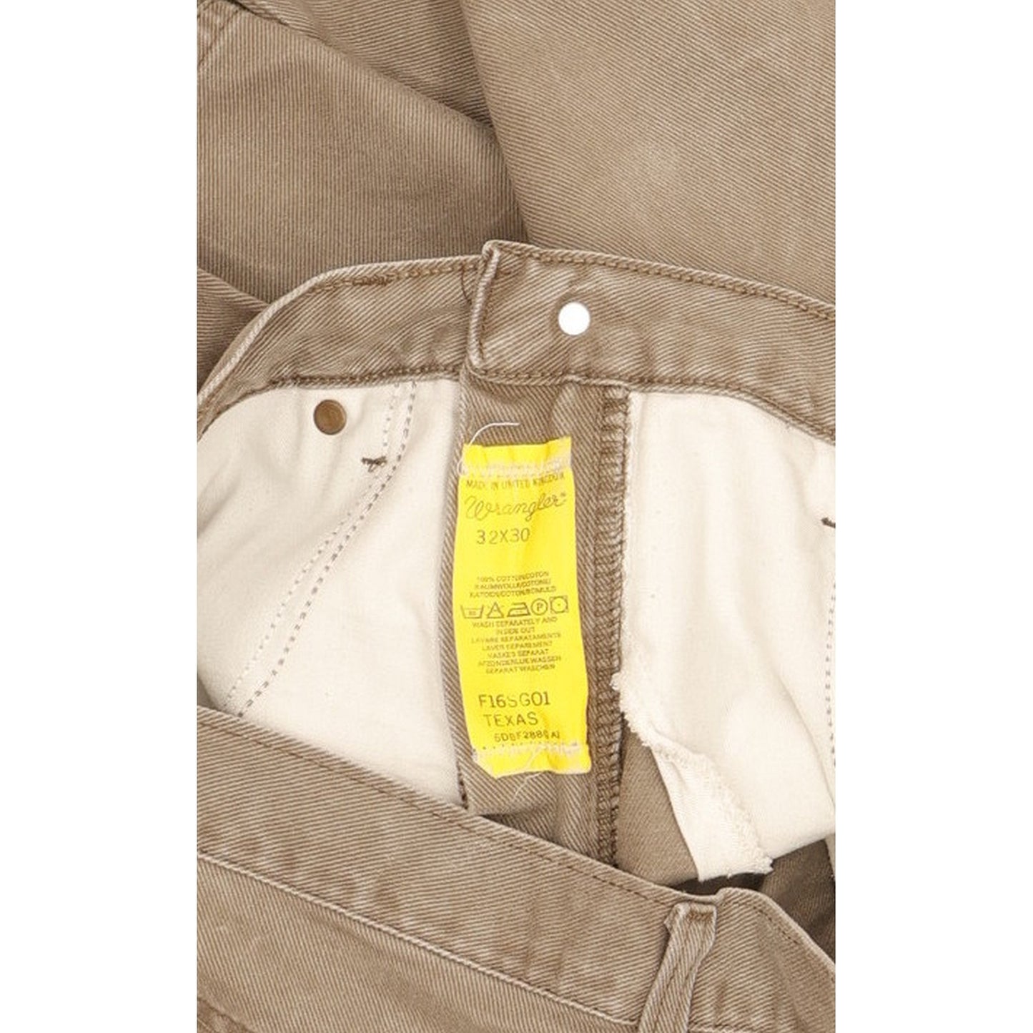 Wrangler Texas Men Brown Straight Regular Jeans W32 L30