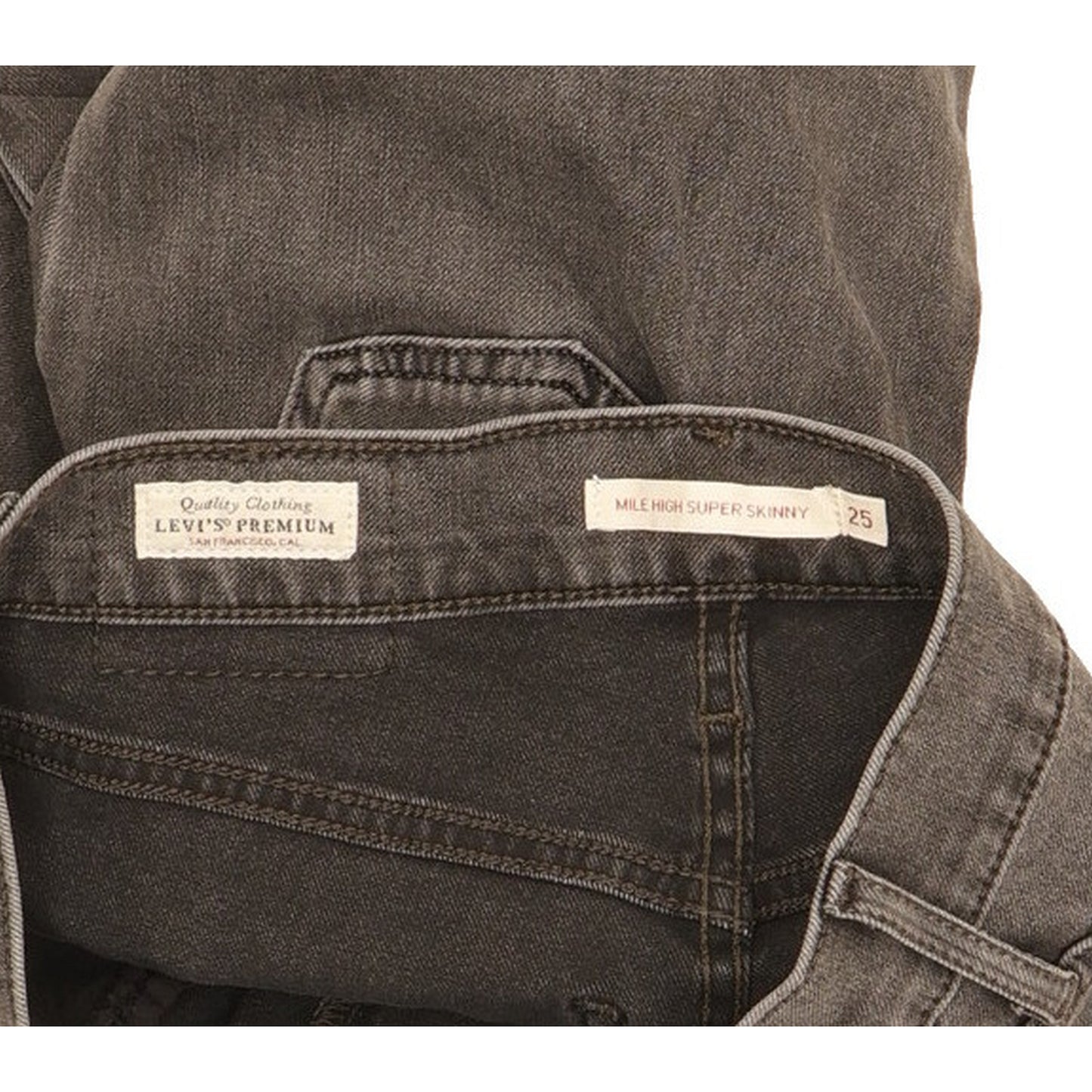Levi's Mile Women Grey Skinny Slim Jeans W25 L30