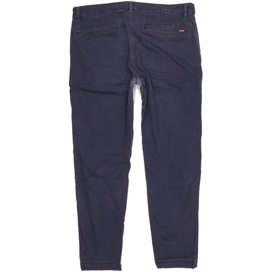 Levi's Men Blue Tapered Regular Chino Stretch Jeans W36 L30