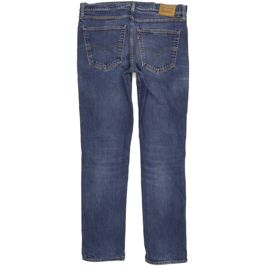 Levi's 511 Big E Men Blue Straight Slim Stretch Jeans W36 L32