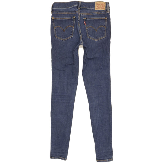 Levi's 710 Super Women Blue Skinny Slim Stretch Jeans W26 L28