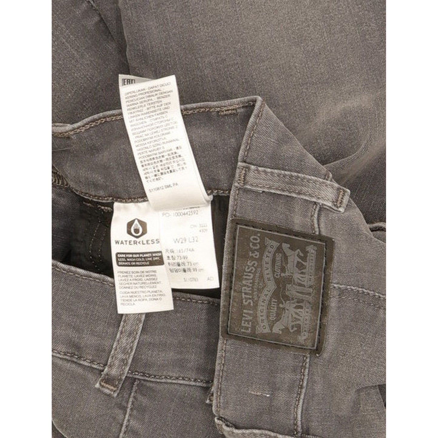 Levi's Mile Grey Skinny Slim Stretch Jeans High Waisted W29 L32