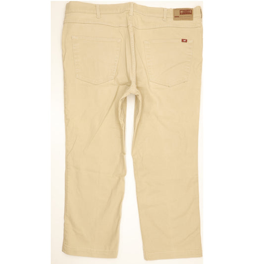 Mustang Tramper Men Beige Straight Regular Stretch Jeans W42 L27