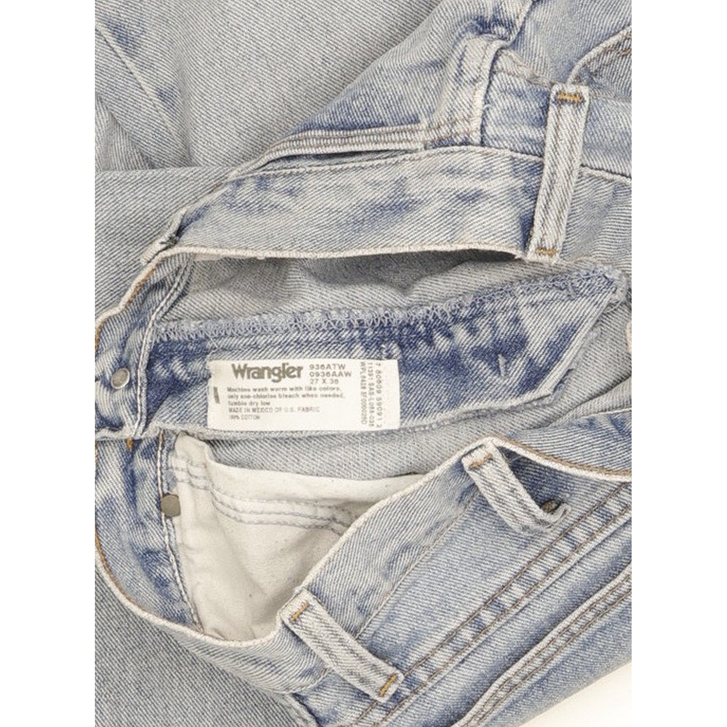 Wrangler Men Blue Straight Slim Jeans W27 L36