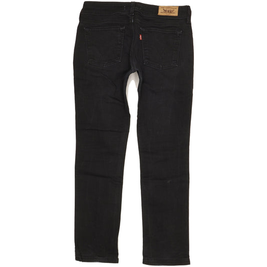 Levi's 571 Women Black Straight Slim Stretch Jeans W32 L29