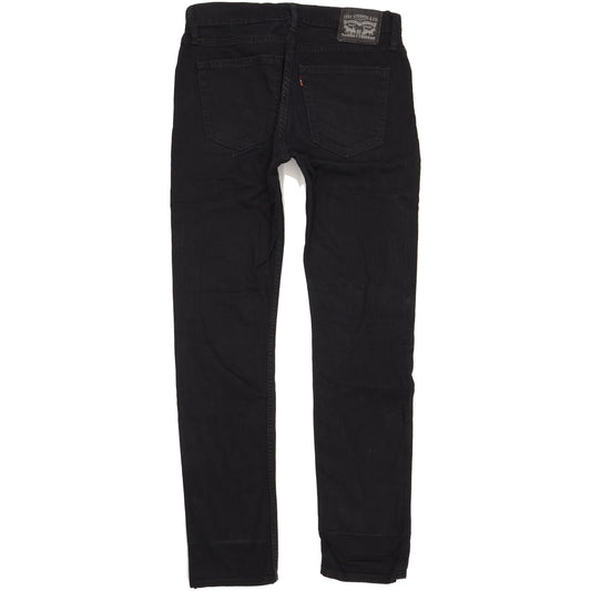 Levi's 508 Men Black Straight Slim Stretch Jeans W32 L33