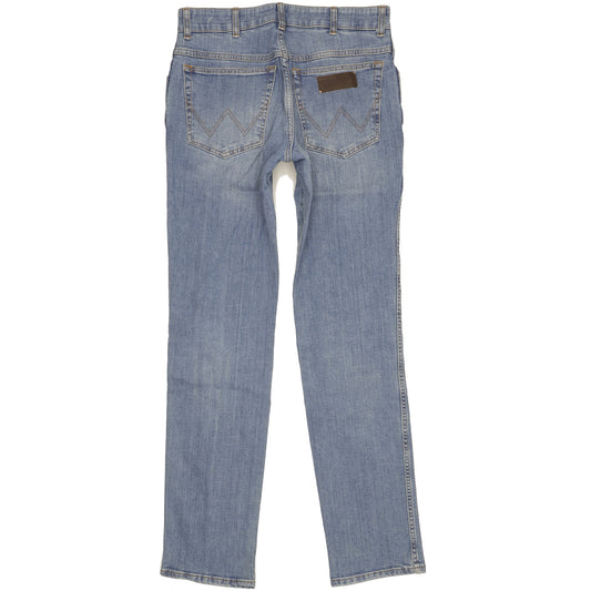 Wrangler Texas Men Blue Straight Slim Jeans W32 L33