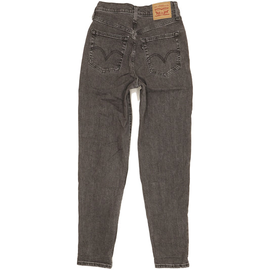 Levi's Grey Tapered Relaxed Mom Stretch Jeans High Waisted W26 L29