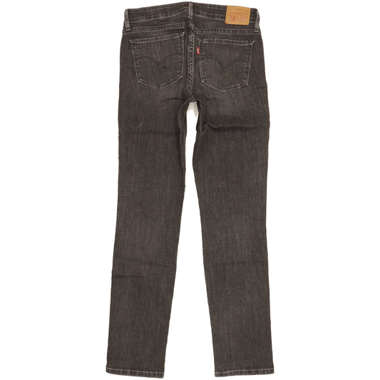 Levi's 712 Women Black Straight Slim Stretch Jeans W26 L30