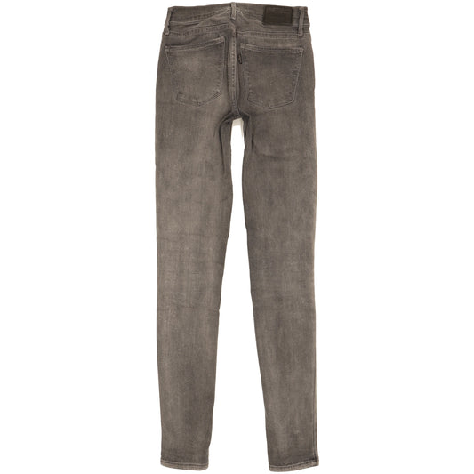 Levi's 710 Super Women Grey Skinny Slim Stretch Jeans W25 L30
