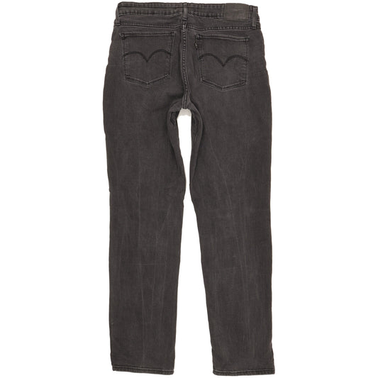 Levi's 712 Women Black Straight Slim Stretch Jeans W30 L30