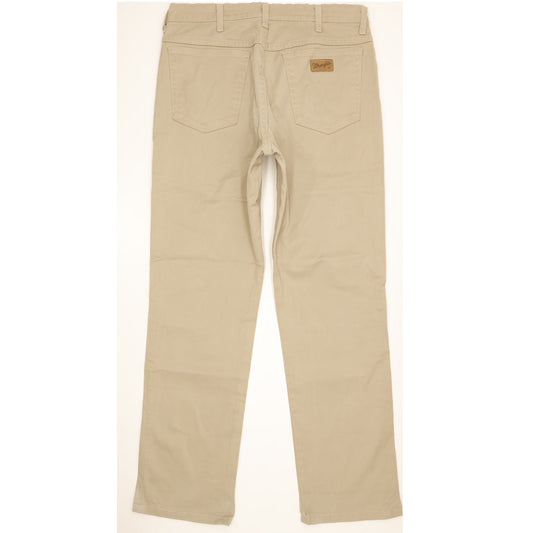 Wrangler Texas Men Beige Straight Regular Stretch Jeans W34 L32