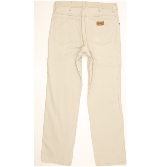 Wrangler Texas Men Beige Straight Regular Stretch Jeans W33 L30