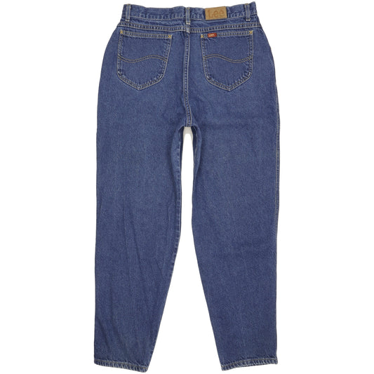 Lee Blue Tapered Loose Mom Jeans High Waisted W30 L29