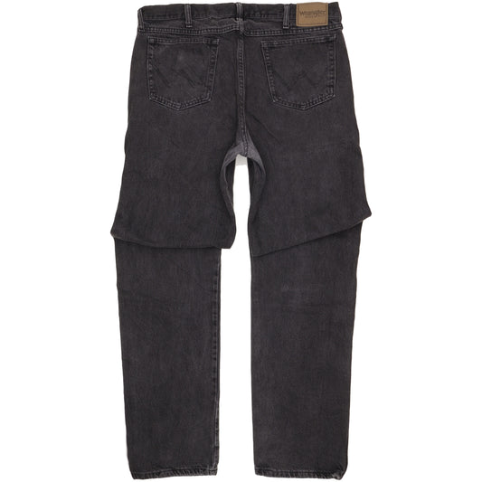 Wrangler Men Black Straight Regular Jeans W38 L38
