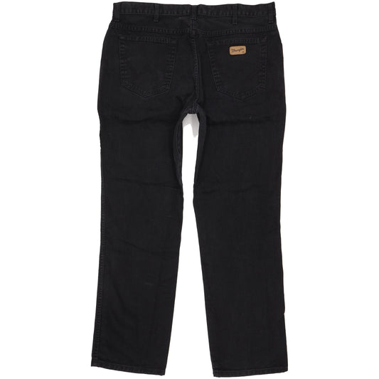 Wrangler Texas Men Black Straight Regular Jeans W38 L32