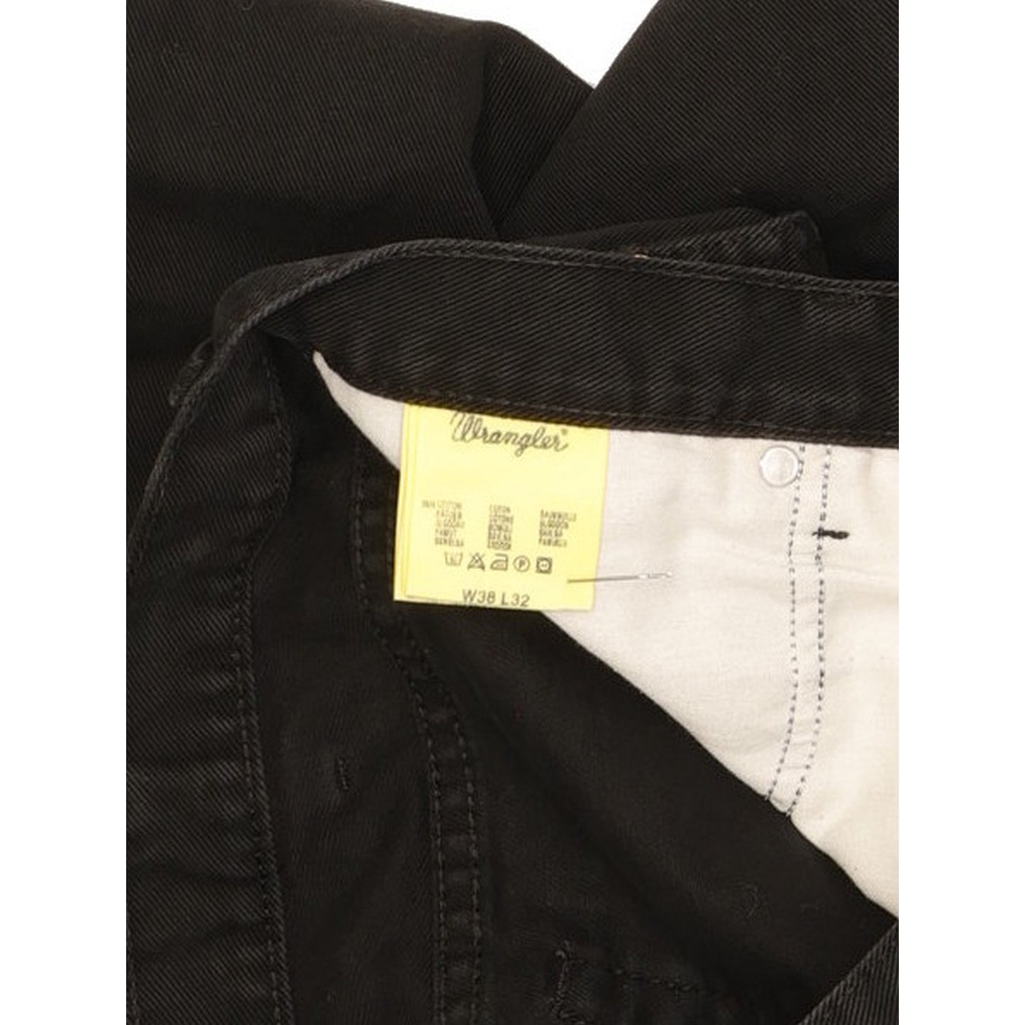 Wrangler Texas Men Black Straight Regular Jeans W38 L32