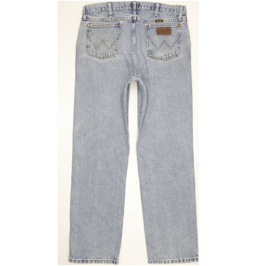 Wrangler Men Blue Straight Regular Jeans W35 L32