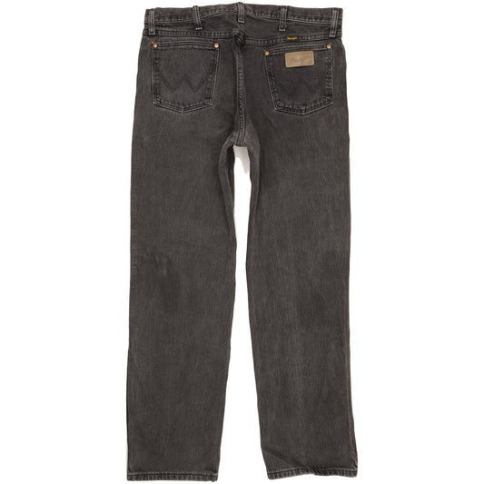 Wrangler Men Black Straight Regular Jeans W35 L31