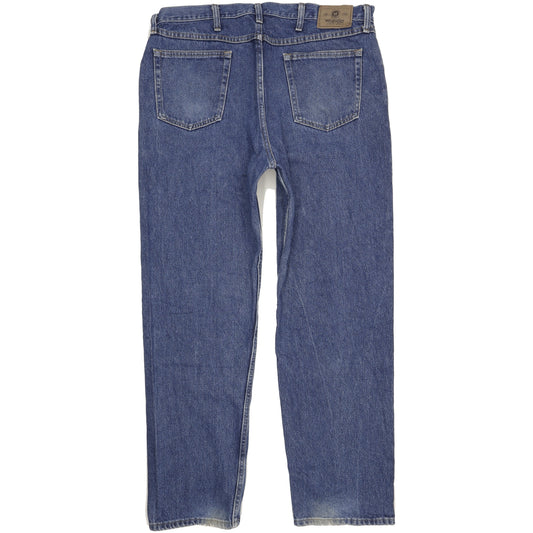 Wrangler Men Blue Straight Relaxed Jeans W40 L32