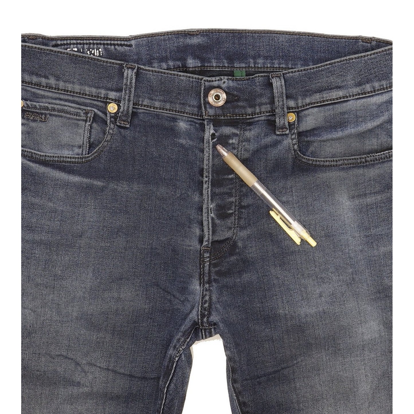 G-Star 3301 Men Blue Straight Slim Stretch Jeans W31 L32