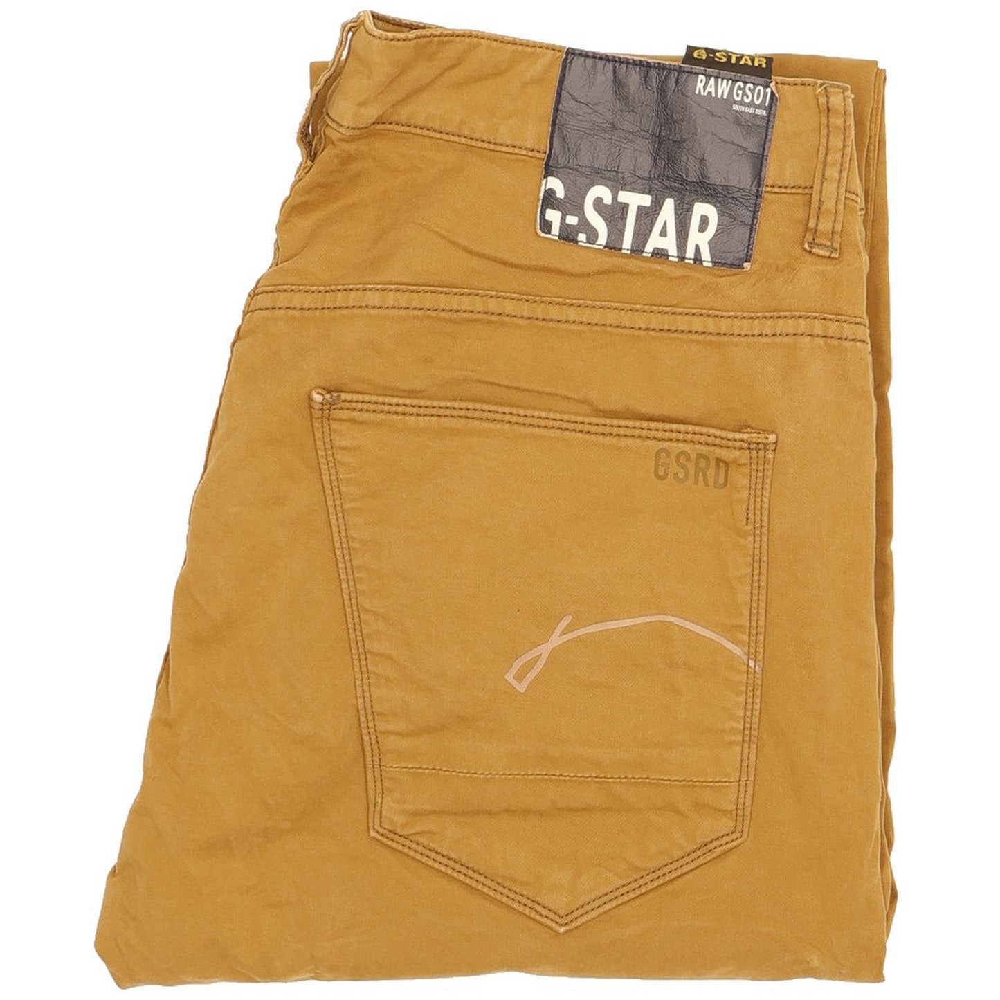 G-Star Men Brown Straight Regular Stretch Jeans W32 L31