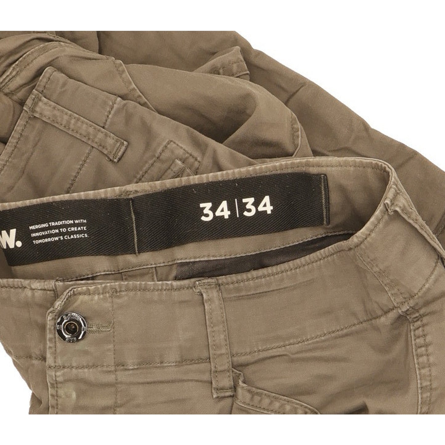G-Star Men Grey Tapered Regular Jeans W34 L34