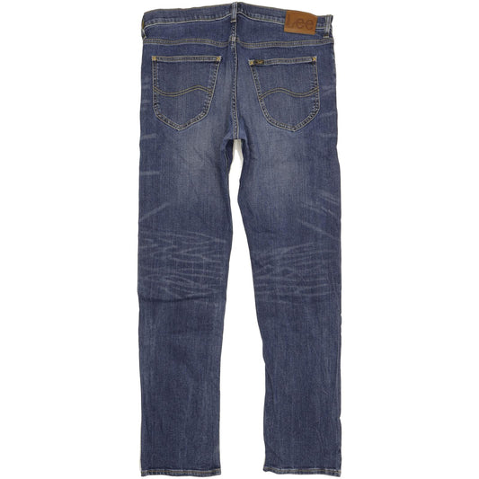 Lee Daren Men Blue Straight Slim Stretch Jeans W34 L34