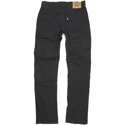Levi's 752 Men Black Straight Regular Stretch Jeans W33 L36