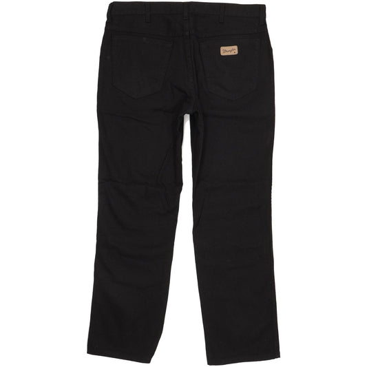 Wrangler Texas Men Black Straight Regular Jeans W36 L30
