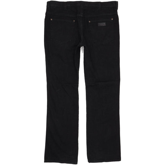 Wrangler Roxboro Men Black Straight Regular Jeans W39 L35