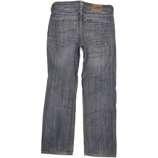 Lee Kent Men Blue Straight Loose Jeans W32 L32