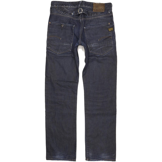 G-Star 3301 Men Blue Straight Regular Stretch Jeans W32 L33