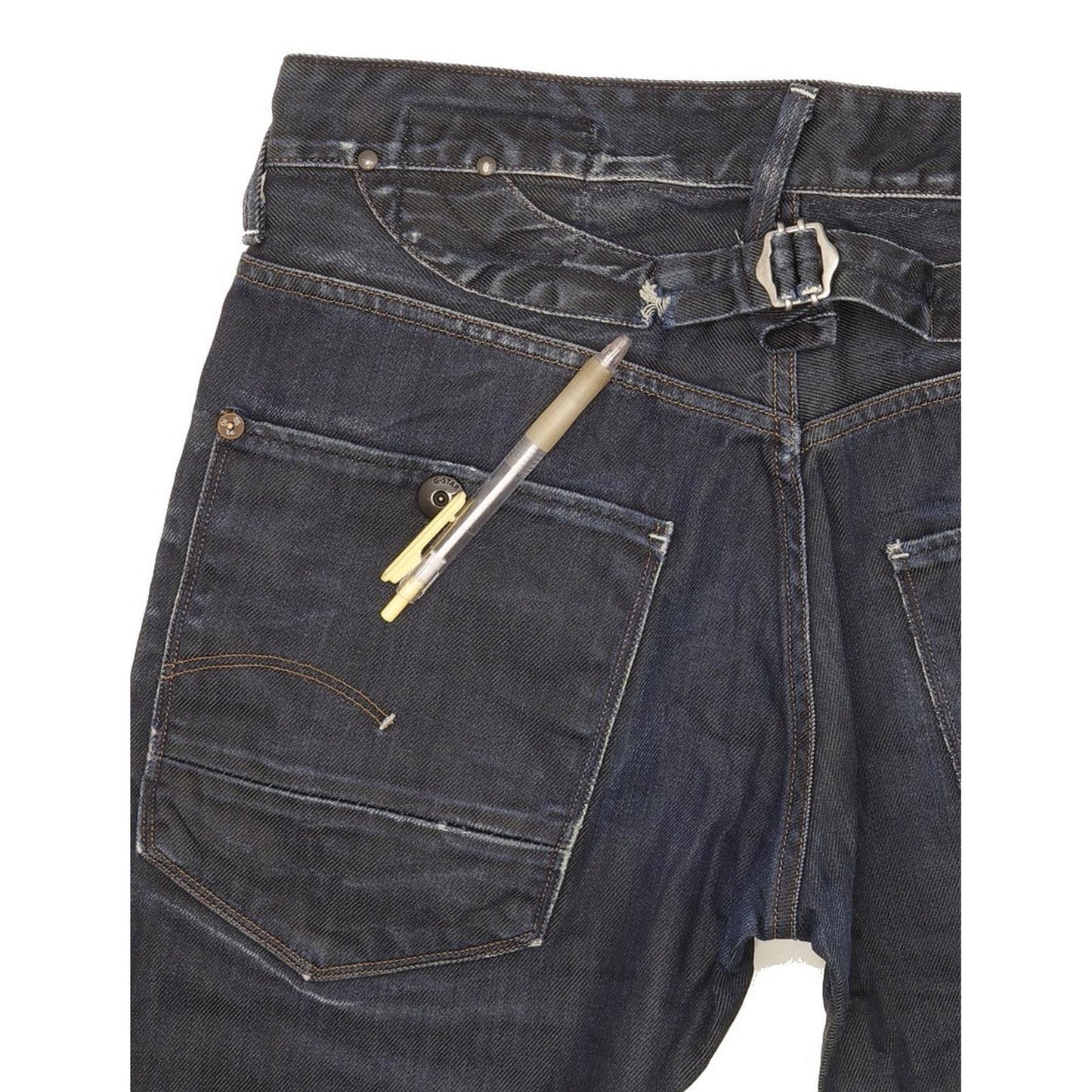 G-Star 3301 Men Blue Straight Regular Stretch Jeans W32 L33