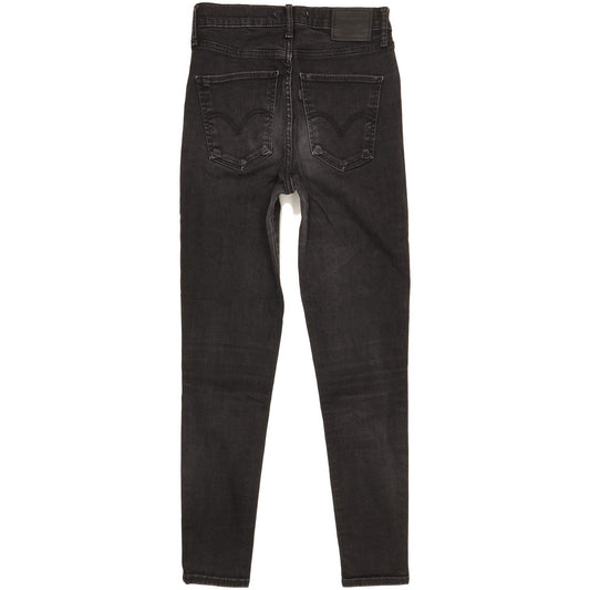 Levi's Mile Black Skinny Slim Stretch Jeans High Waisted W28 L28