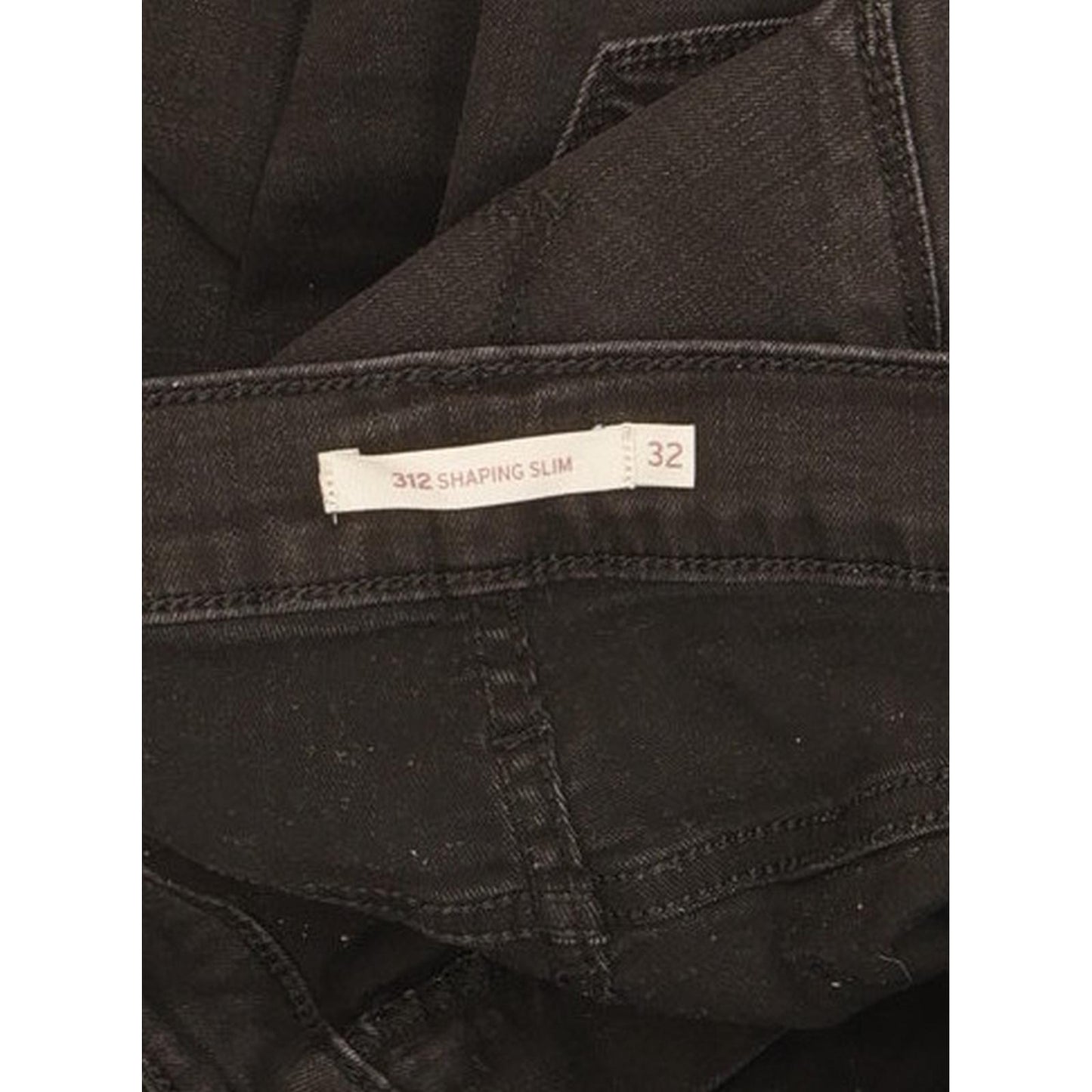 Levi's 312 Shaping Women Black Straight Slim Stretch Jeans W32 L26