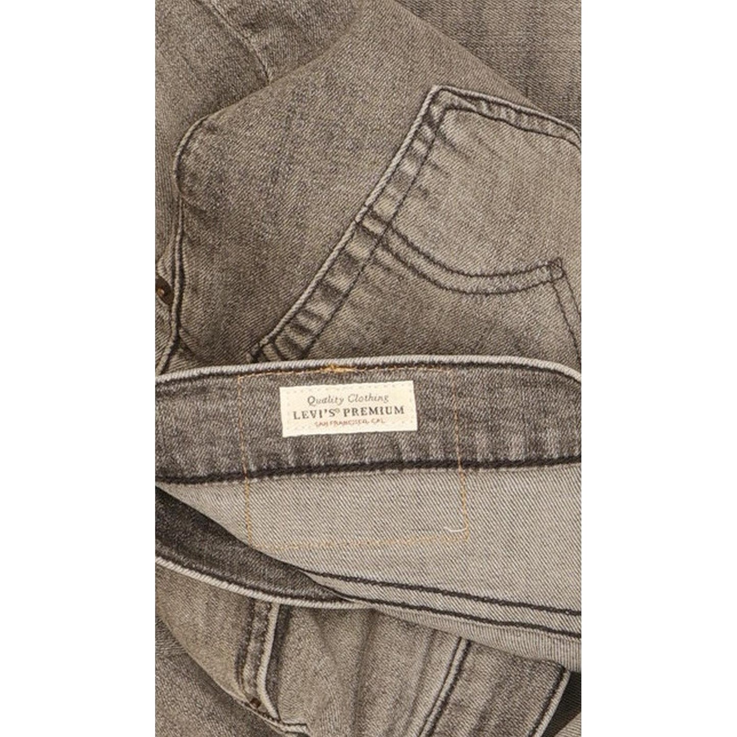 Levi's 511 Men Grey Straight Slim Stretch Jeans W31 L30