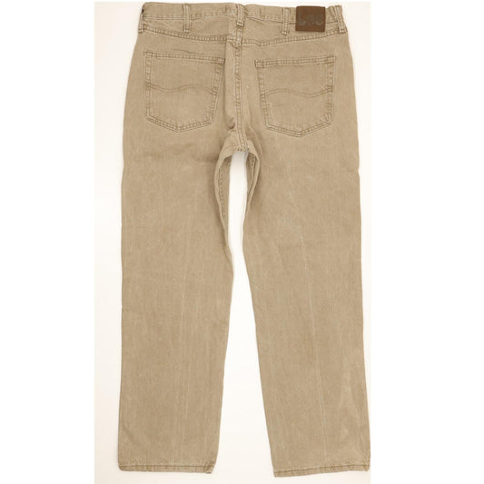 Lee Jim Men Beige Straight Regular Jeans W36 L29