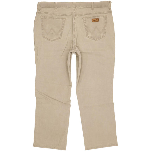 Wrangler Texas Men Beige Straight Regular Stretch Jeans W40 L27