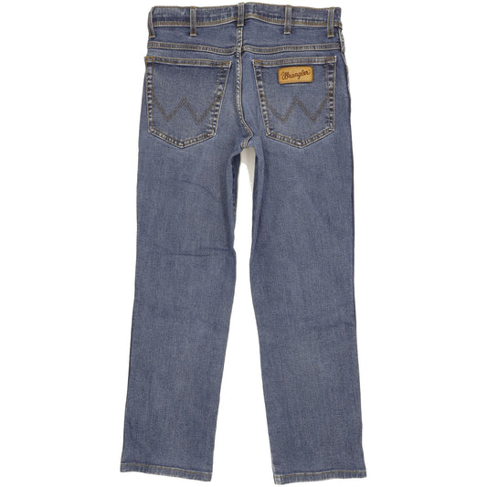 Wrangler Texas Men Blue Straight Regular Stretch Jeans W32 L28