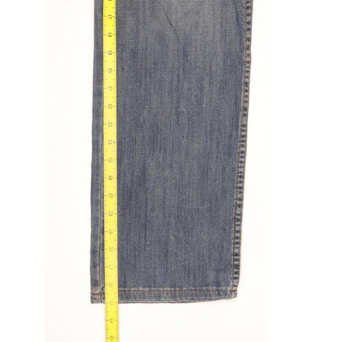 Wrangler Texas Men Blue Straight Regular Stretch Jeans W34 L33
