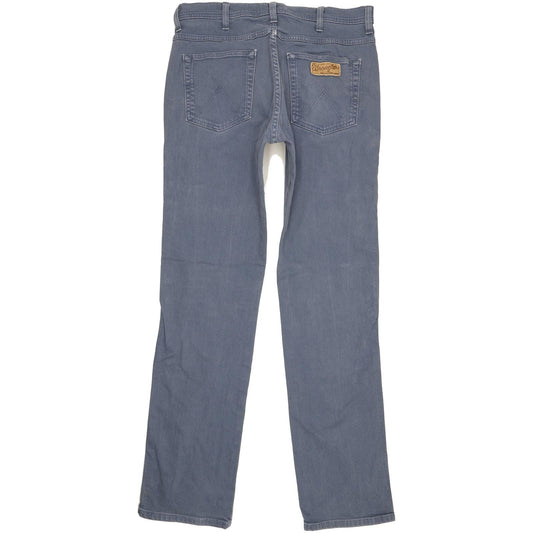 Wrangler Arizona Men Blue Straight Regular Stretch Jeans W34 L35