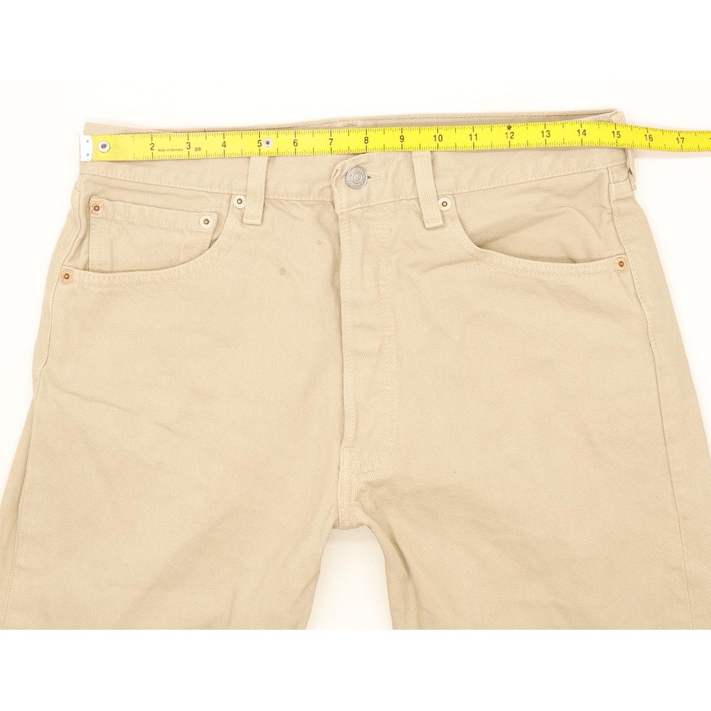 Levi's 501 Made in USA Men Beige Straight Regular Jeans W31 L32