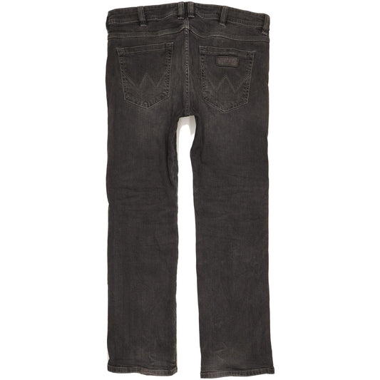 Wrangler Clyde Men Black Straight Regular Stretch Jeans W34 L29