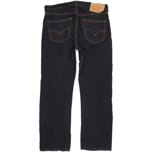 Levi's 501 Men Navy Straight Regular Trousers W34 L30