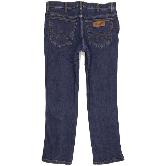 Wrangler Texas Men Blue Straight Regular Stretch Jeans W36 L30