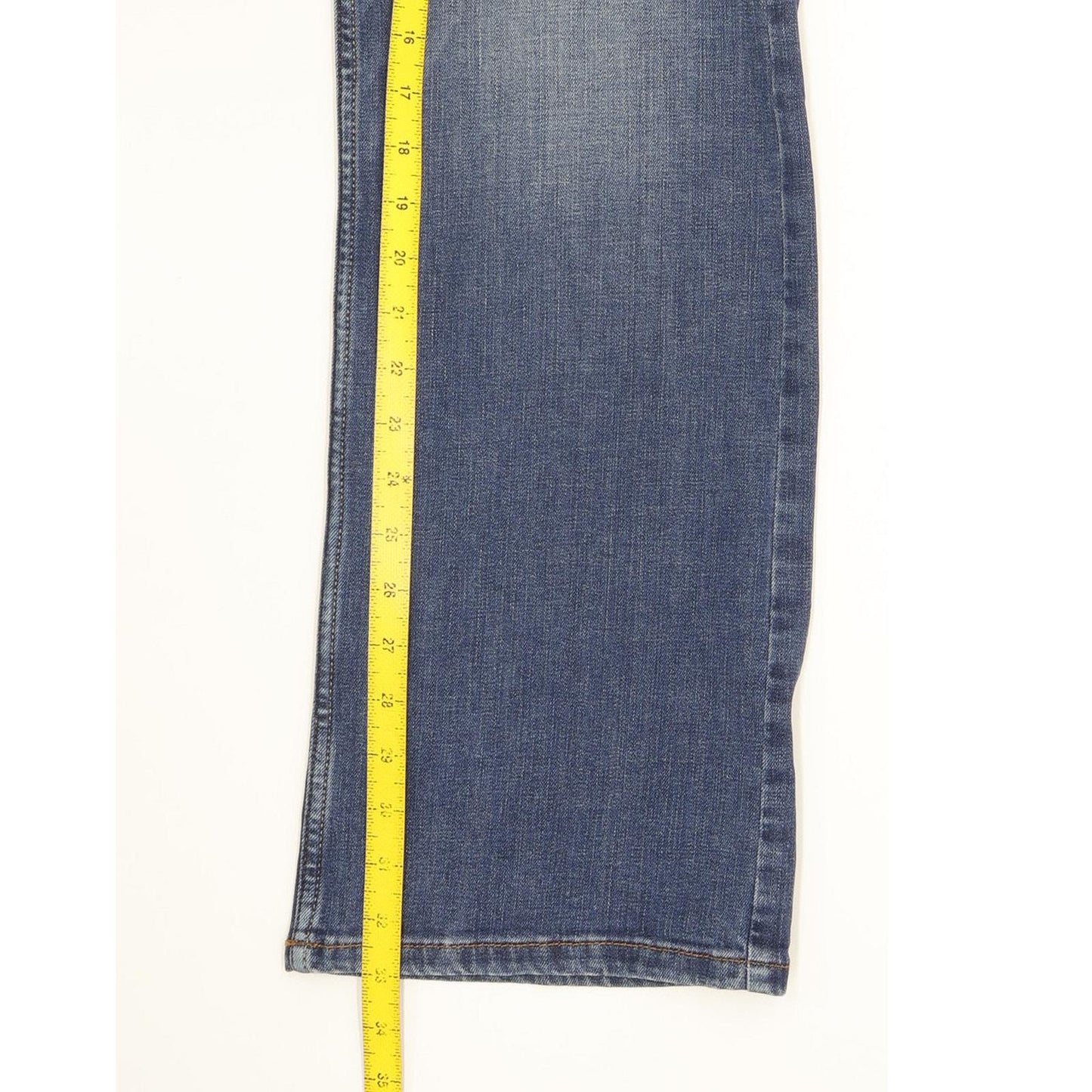 Wrangler Jacksville Men Blue Straight Regular Stretch Jeans W34 L33